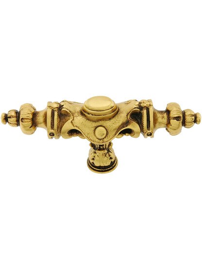 Pembridge Cabinet Pull - 3 5/8 inch x 1 inch in Satin 24k Gold.